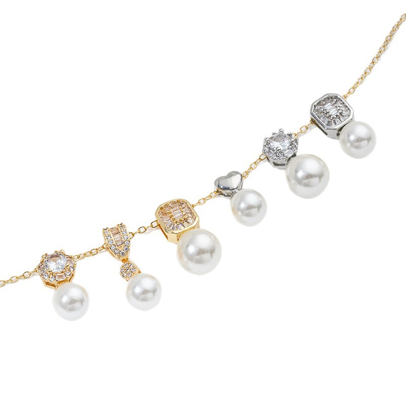 Pearl Necklace Set - Conjunto de Acessórios para Pingente em