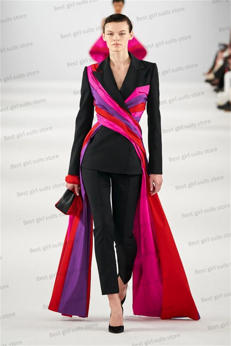 Women'S Formal Wear For A Wedding - Catwalk-Blazer feminino e conjunto de calças,