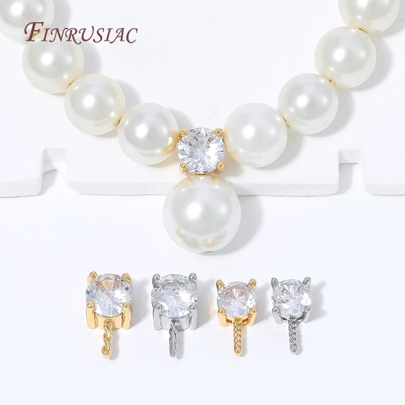 Pearl Necklace Set - Conector de Pérola Banhado a Ouro