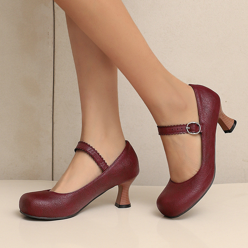 Sapatos Femininos Retrô Mary J - Women Formal Wear Heels avaliação e preço
