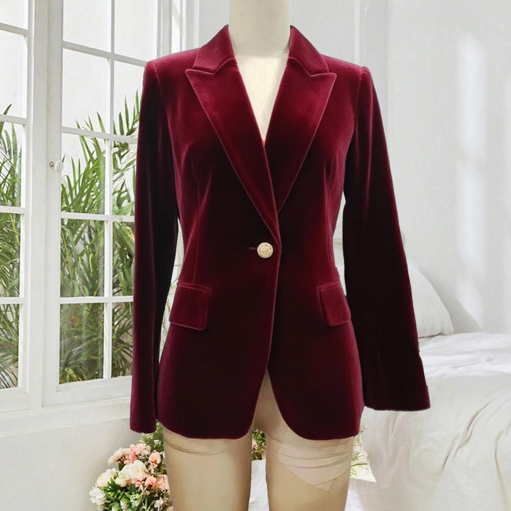 Blazer Feminino de Veludo Tama - Women'S Formal Wear For A Wedding avaliação e preço