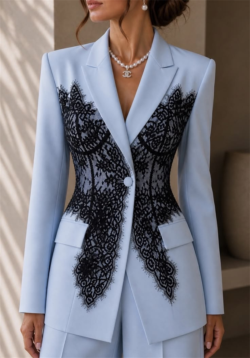 Conjunto de Ternos Femininos A - Women'S Formal Wear For A Wedding avaliação e preço