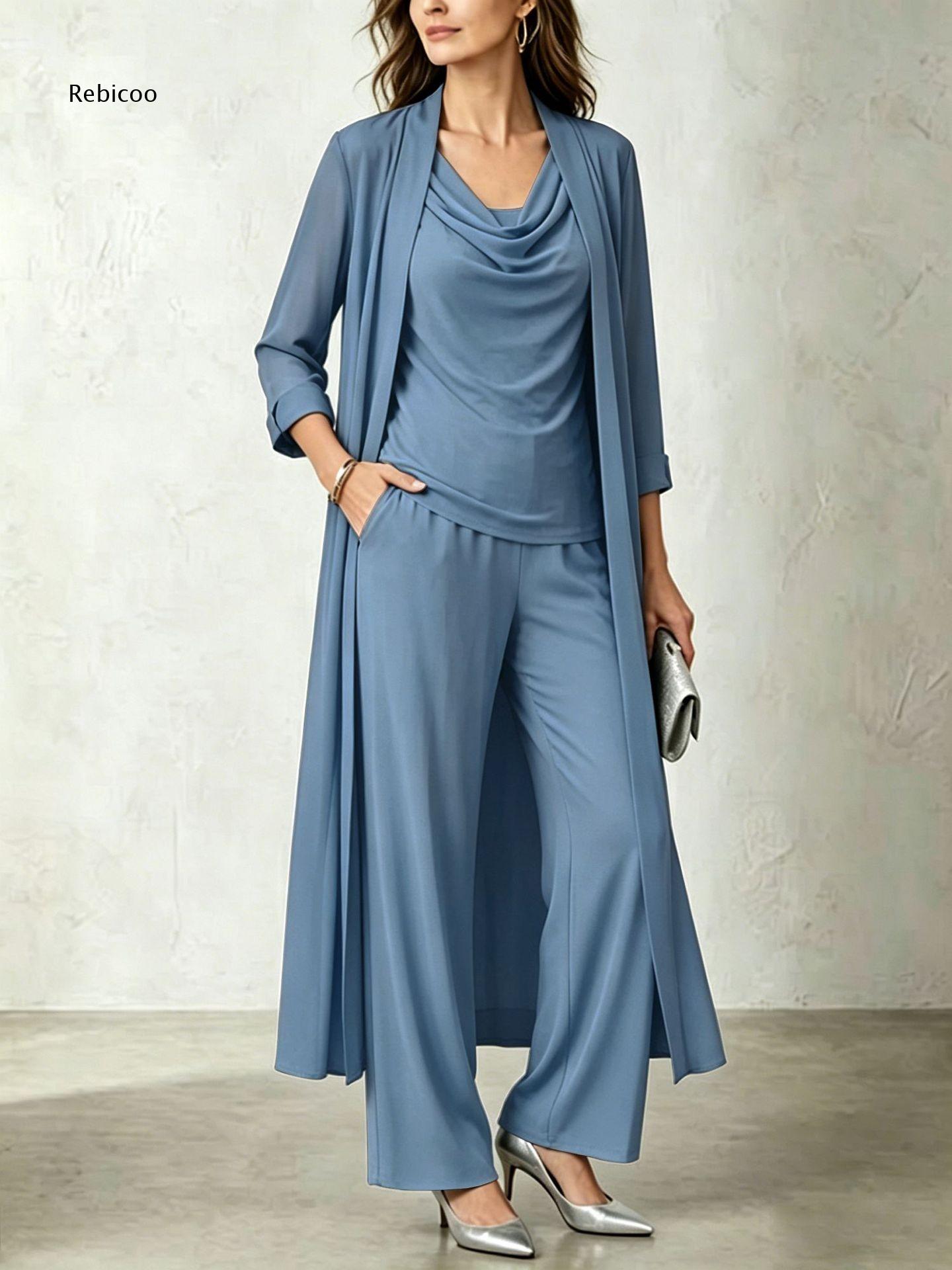 Conjunto de três peças para mu - Women'S Formal Wear Cardigan avaliação e preço